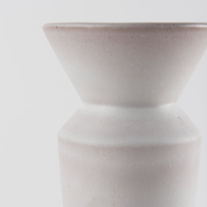 Esme 4.5L x 4.5W x 10.4H Whitewashed Ceramic Vase
