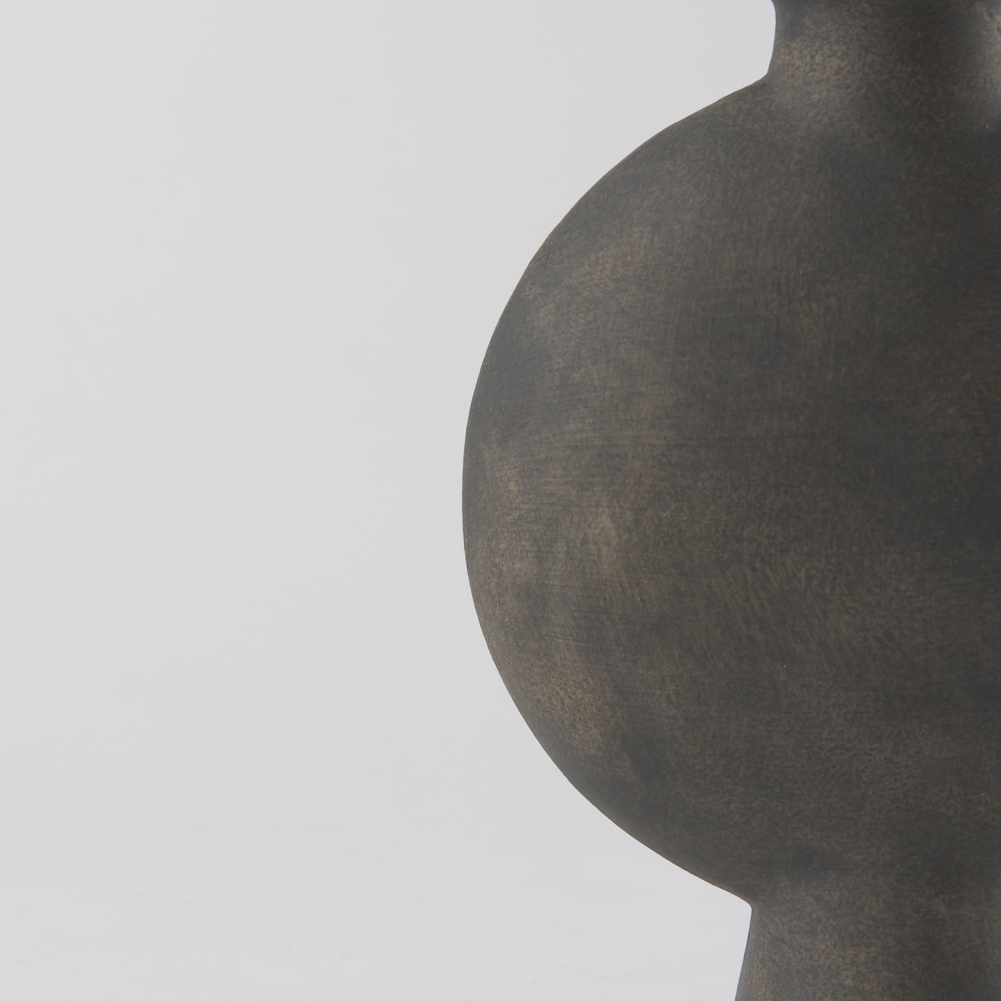 Kaz 6.7L x 5.5W x 11.2H Earthy Brown Ceramic Vase