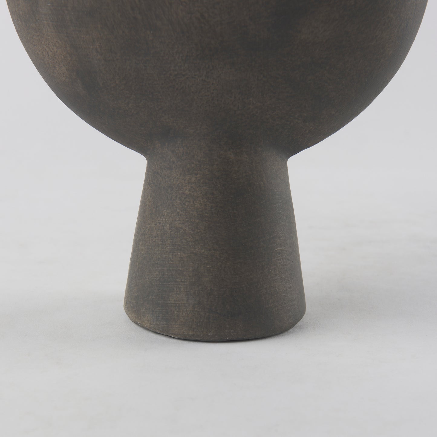 Kaz 6.7L x 5.5W x 11.2H Earthy Brown Ceramic Vase