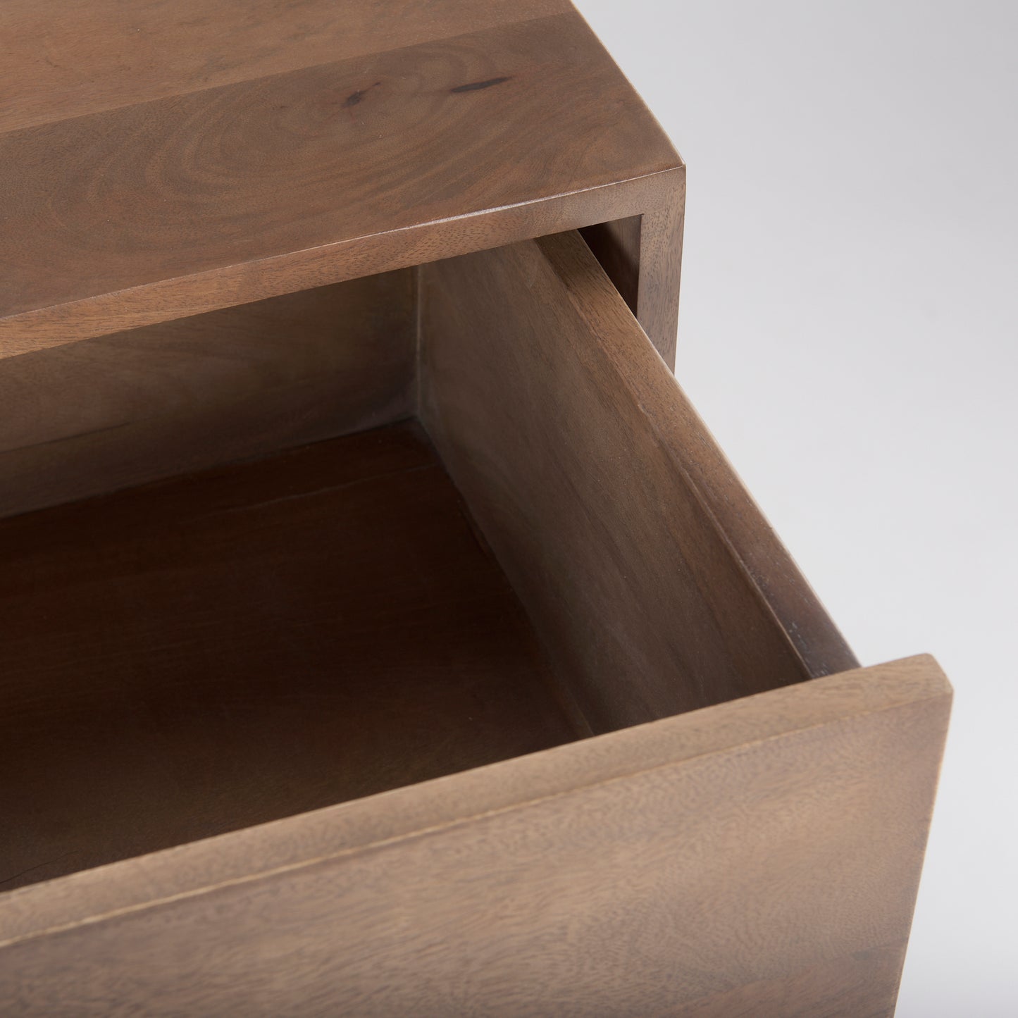 Astrid 36L x 17W x 30.3H Medium Brown Solid Wood 3 Drawer Cabinet