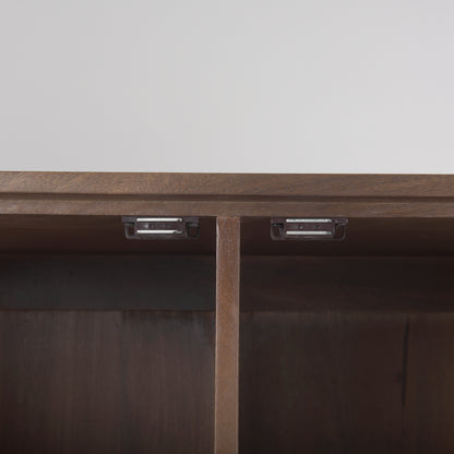 Astrid 36.0L x 17.0W x 70.0H Medium Brown Solid Wood Armoire