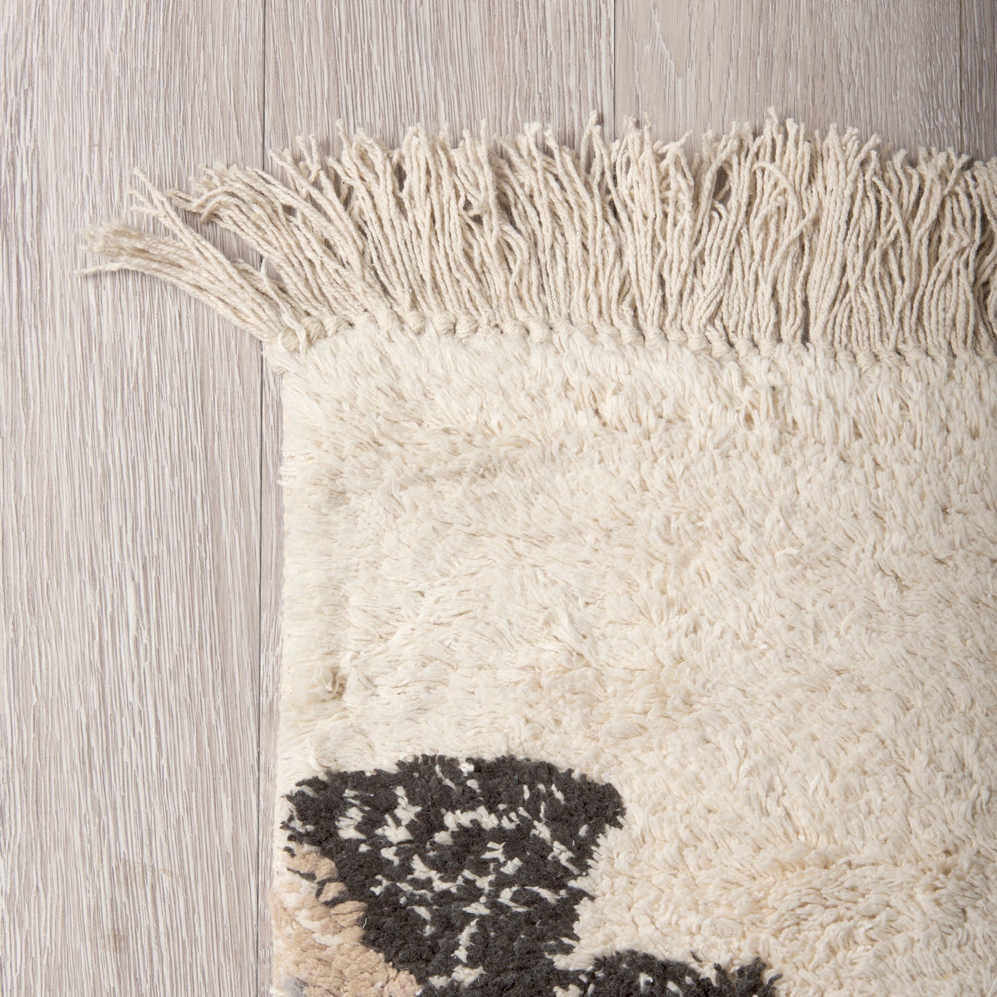 Carla 5x8 Earthy Neutrals Patterned Cotton Area Rug