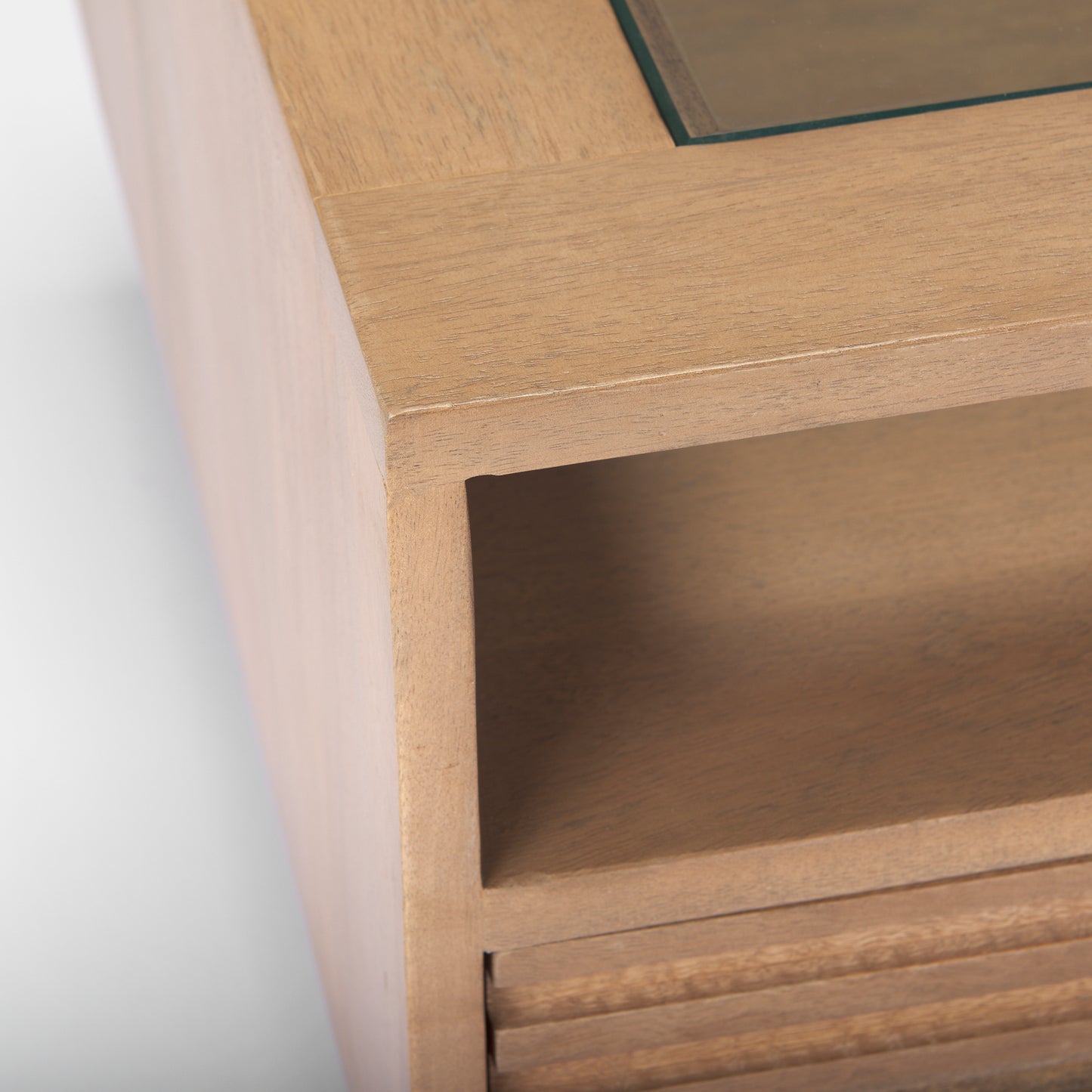 Sable 38.0L x 27.0W x 18.0H Light Brown Wood Coffee Table