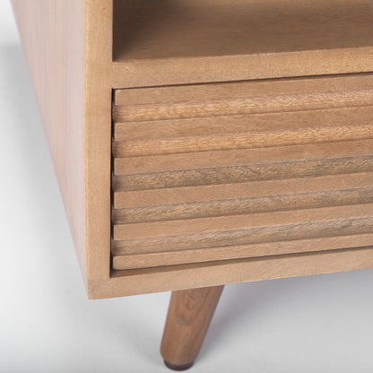 Sable 38.0L x 27.0W x 18.0H Light Brown Wood Coffee Table