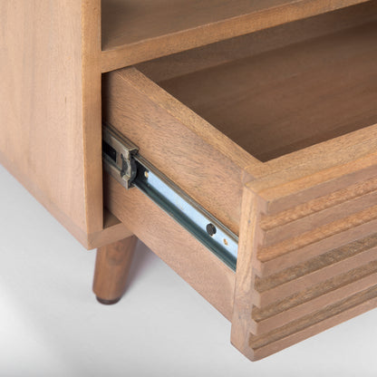 Sable 38.0L x 27.0W x 18.0H Light Brown Wood Coffee Table