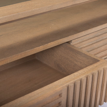 Sable 38.0L x 27.0W x 18.0H Light Brown Wood Coffee Table