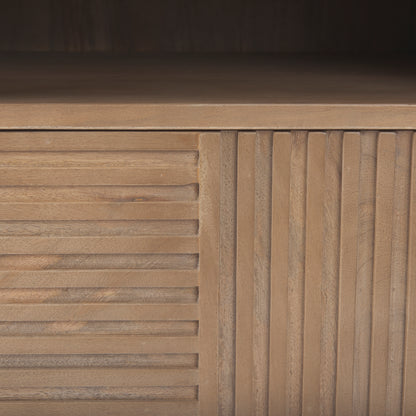 Sable 19.0L x 19.0W x 21.5H Light Brown Wood Side Table