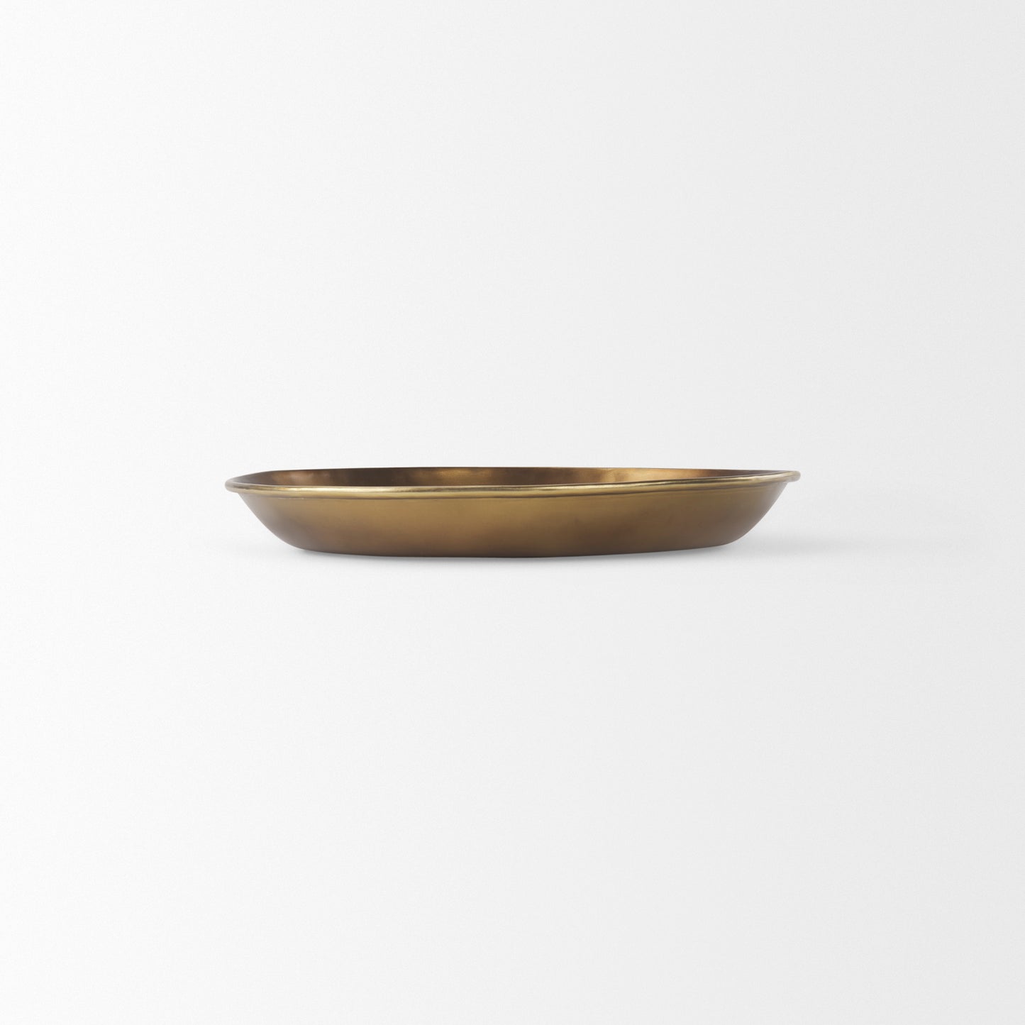 Eagan 16.0L x 16.0W x 1.5H Brass Aluminium Tray Small