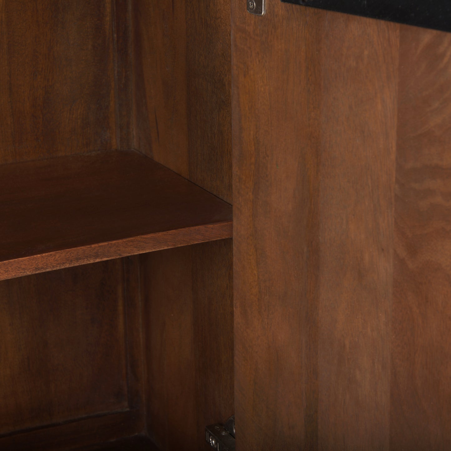 Lance 70.0L x 15.0W x 32.0H Medium Brown Solid Wood Sideboard