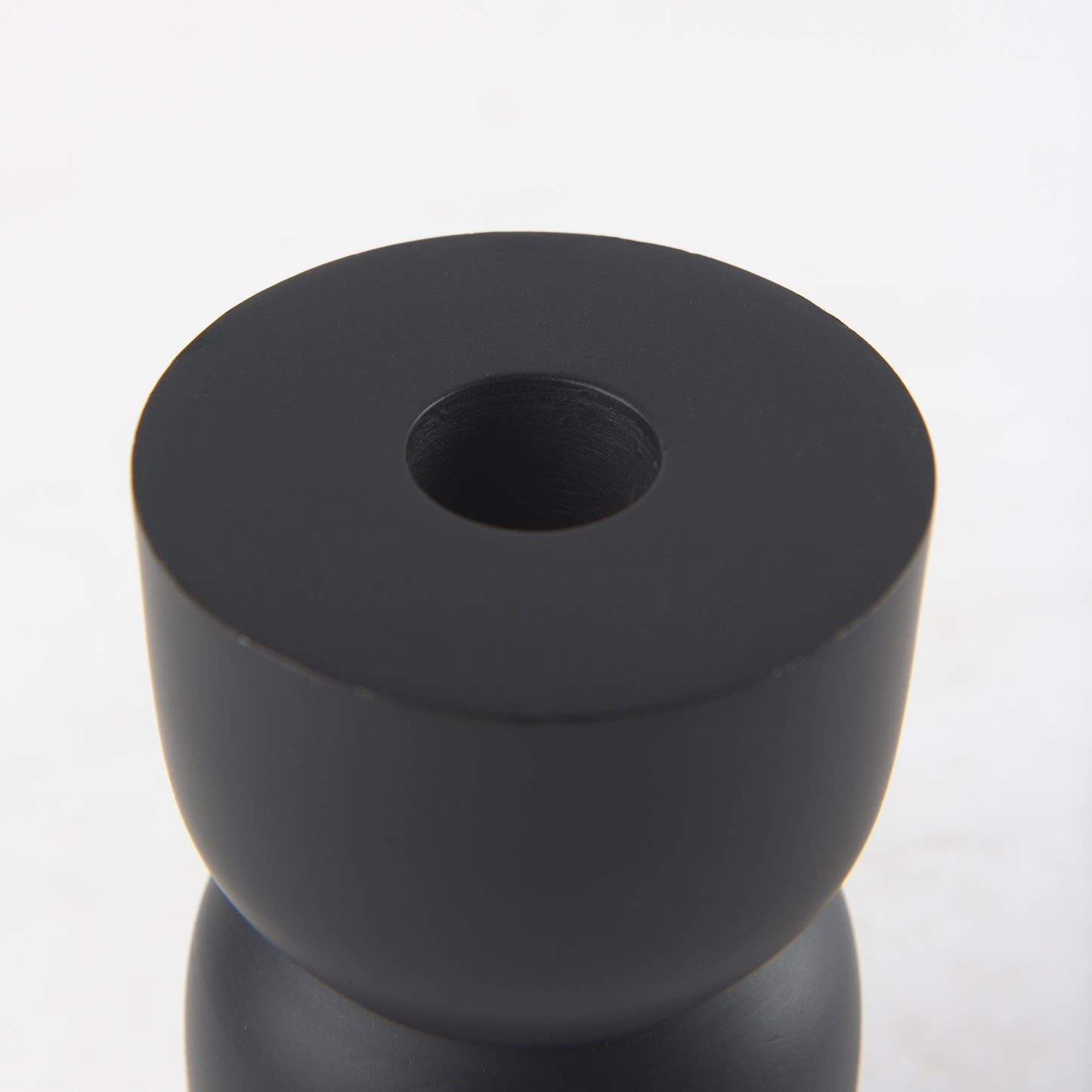 Malta Small Black Metal Candle Holder