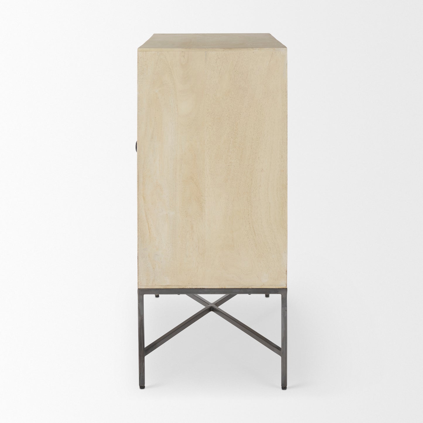 Hogarth 36.0L x 16.0W x 34.0H 2 Door Blonde Wood Accent Cabinet