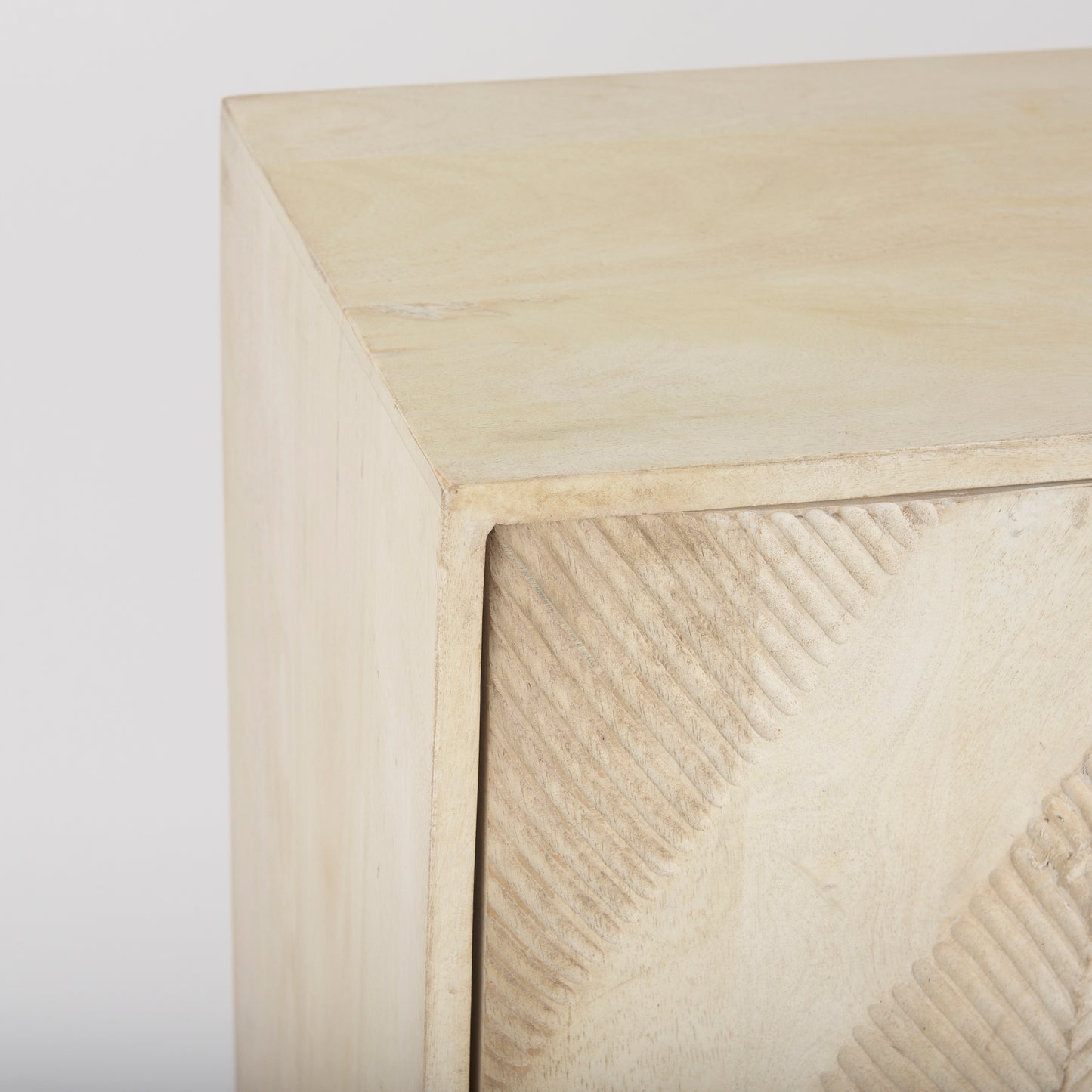 Hogarth 36.0L x 16.0W x 34.0H 2 Door Blonde Wood Accent Cabinet