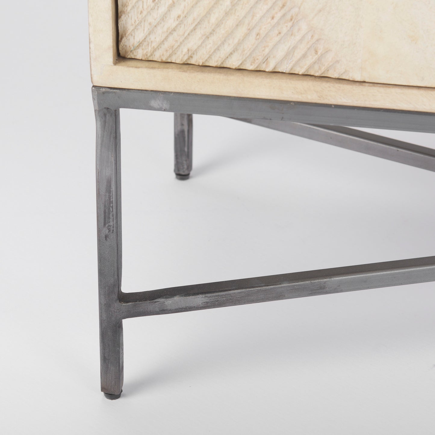 Hogarth 36.0L x 16.0W x 34.0H 2 Door Blonde Wood Accent Cabinet