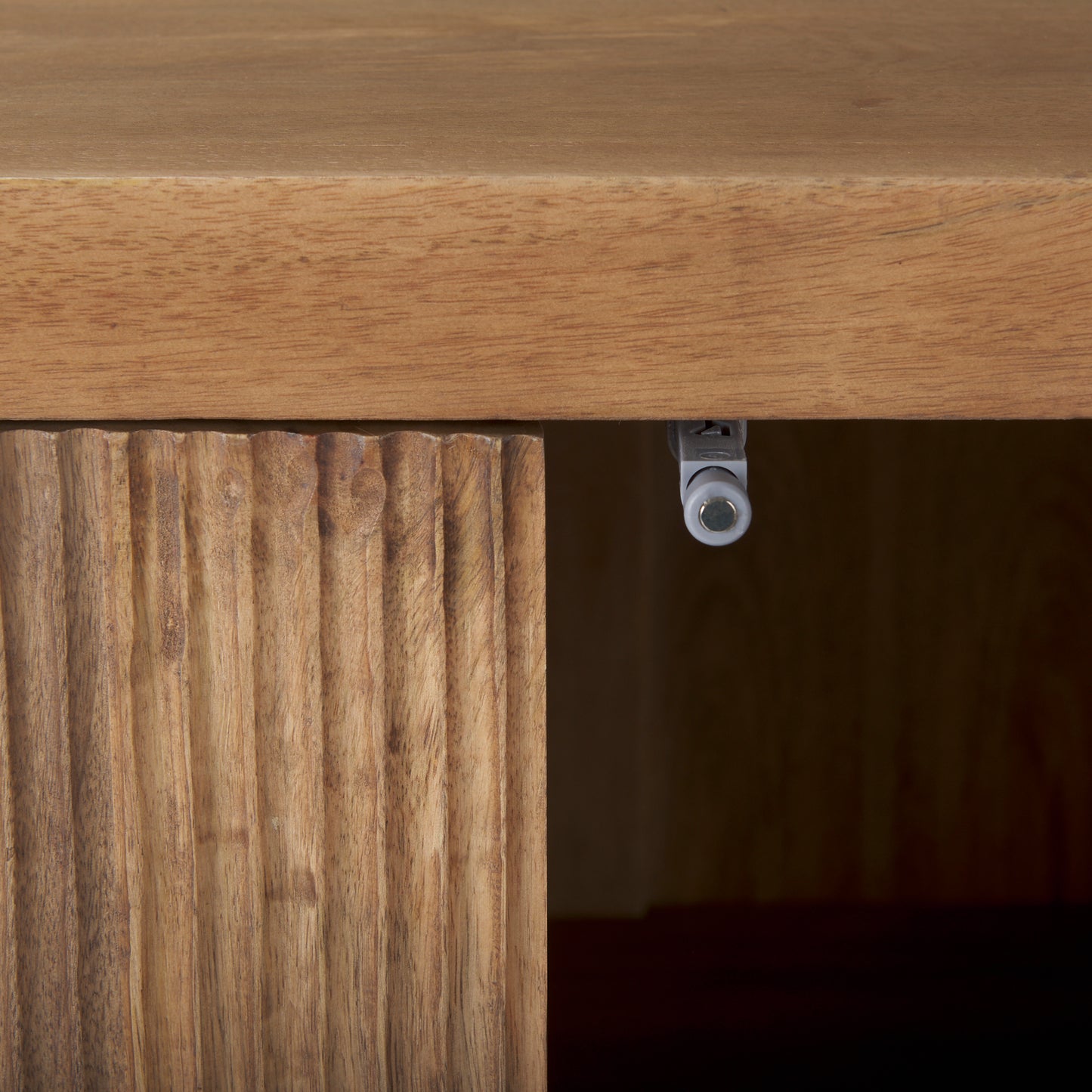 Cairo 36.0L x 19.5W x 36.0H 2 Door Wood and Metal Cabinet