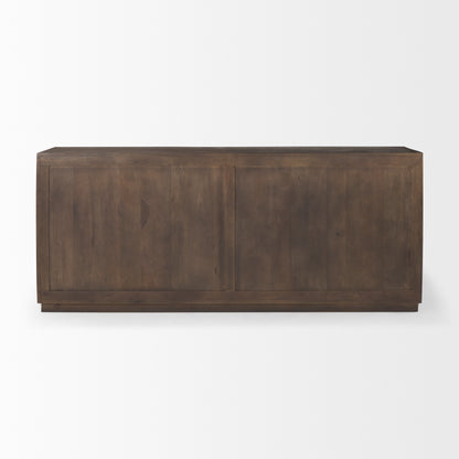 West 82.0L x 18.0W x 34.0H Wooden Angular Sideboard