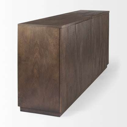 West 82.0L x 18.0W x 34.0H Wooden Angular Sideboard