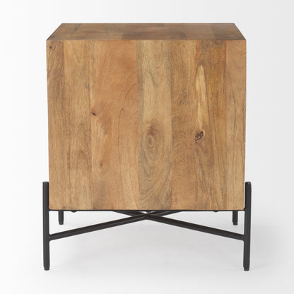 Cairo 22.0L x 22.0W x 26.0H Wood 2 Drawer Accent table