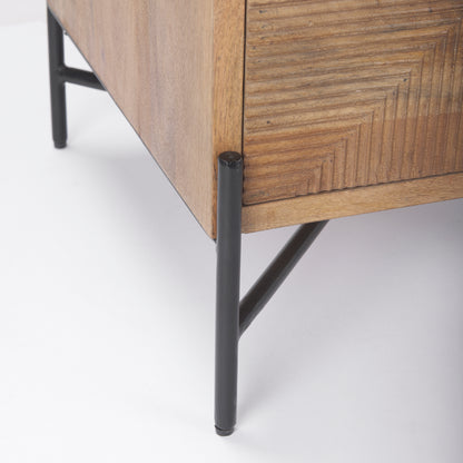 Cairo 22.0L x 22.0W x 26.0H Wood 2 Drawer Accent table