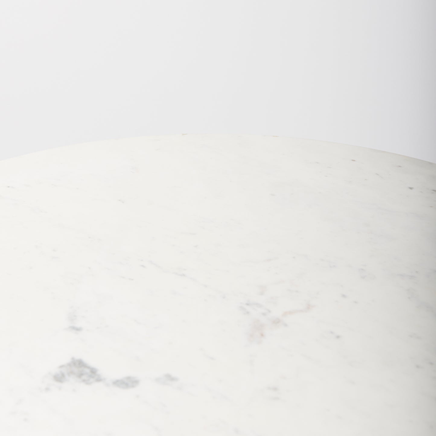 Maxwell 32" Round White Marble Tabletop w/ Blonde Wood & Black Metal Accent Pedestal Bistro Table