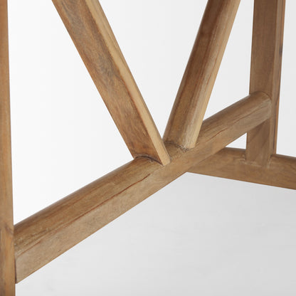 Viktor 84"L Light Brown Solid Wood Dining Table