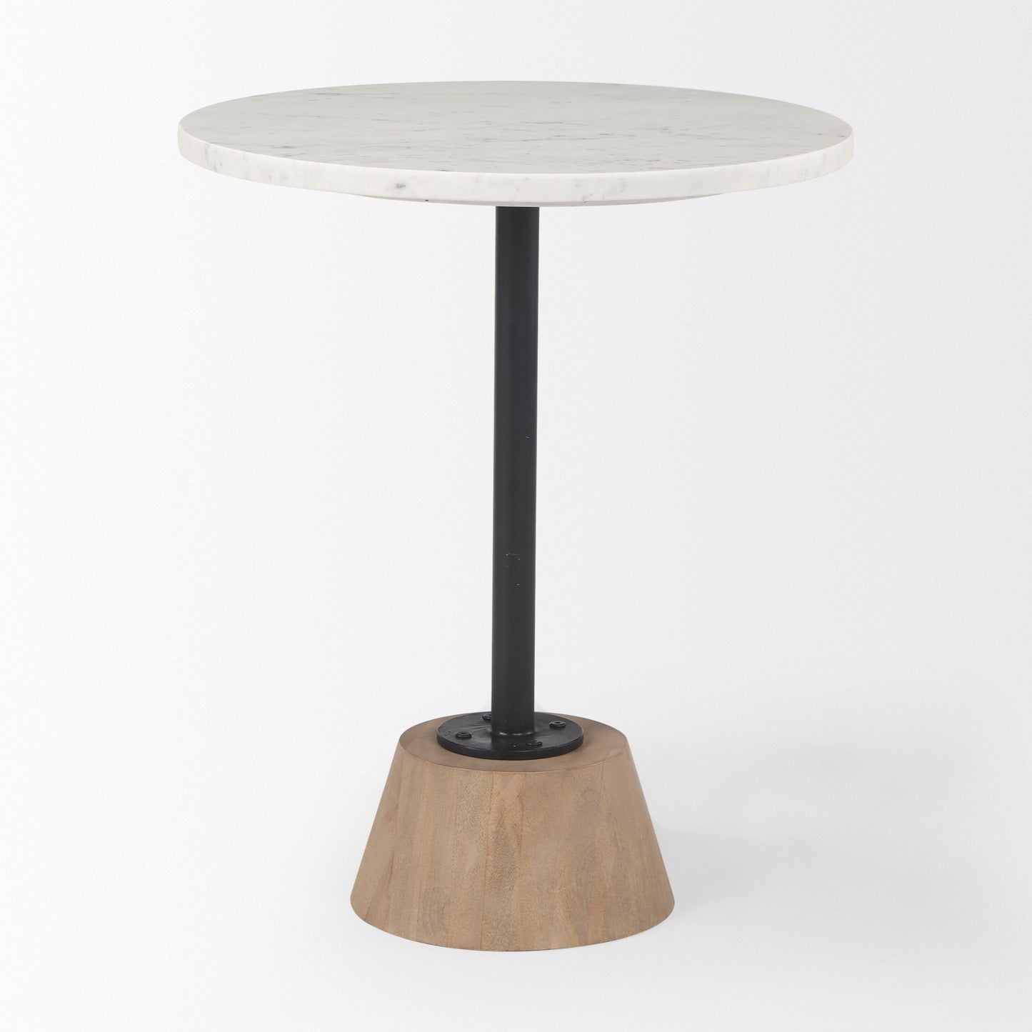 Maxwell Marble Top Pedestal End/Side Table