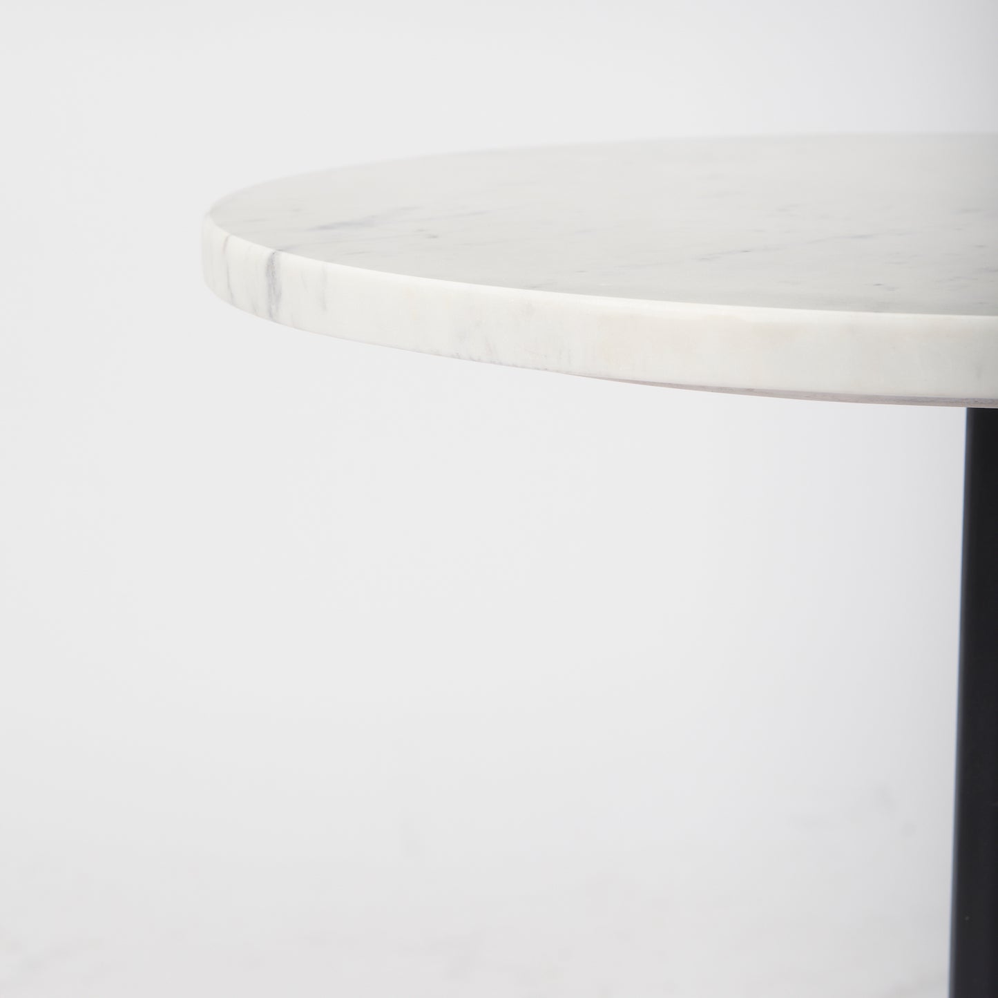 Maxwell Marble Top Pedestal End/Side Table
