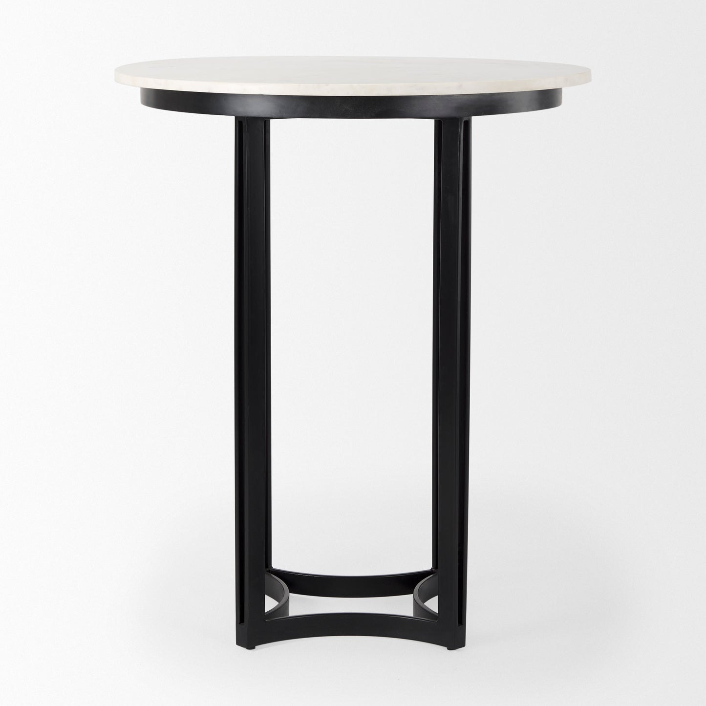 Tanner Marble & Matte Black Bistro Table