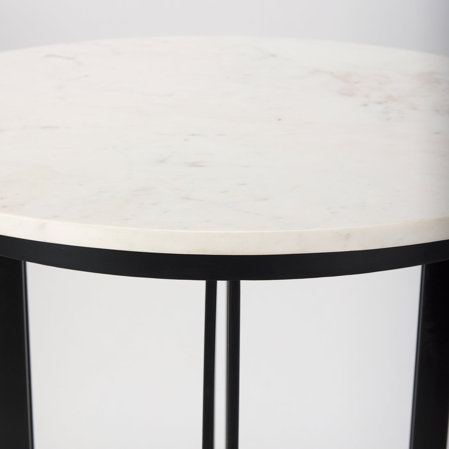 Tanner Marble & Matte Black Bistro Table