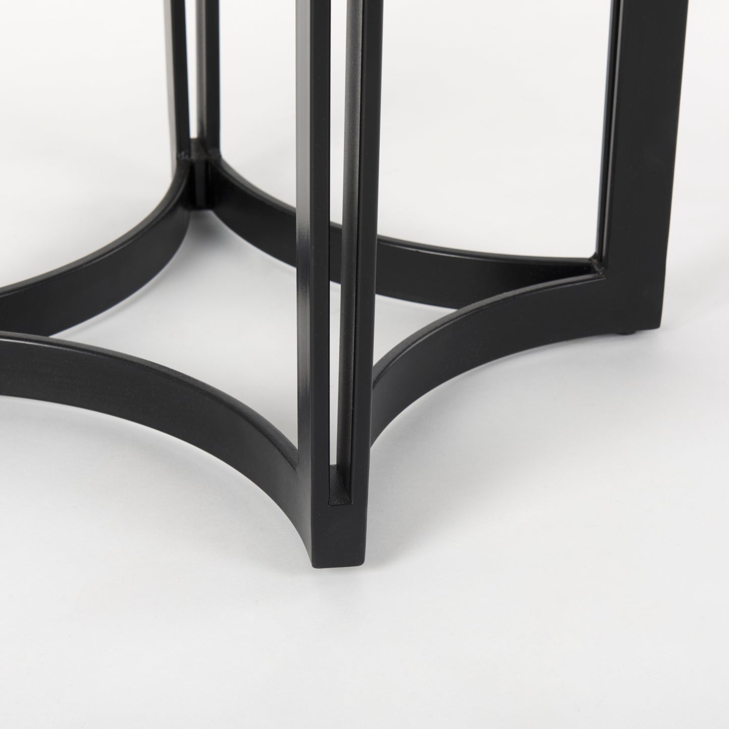Tanner Marble & Matte Black Bistro Table