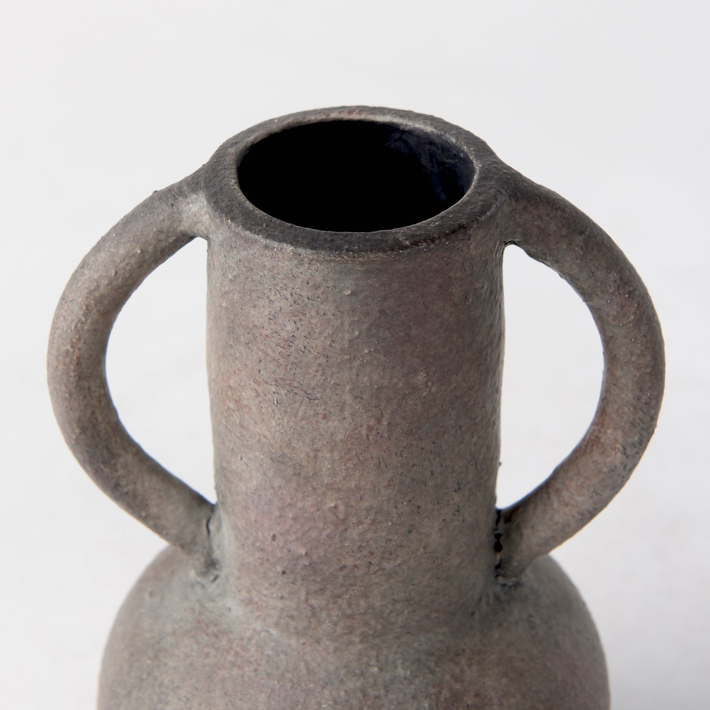 Armani 6.7H Brown-Gray Double Ear Vase