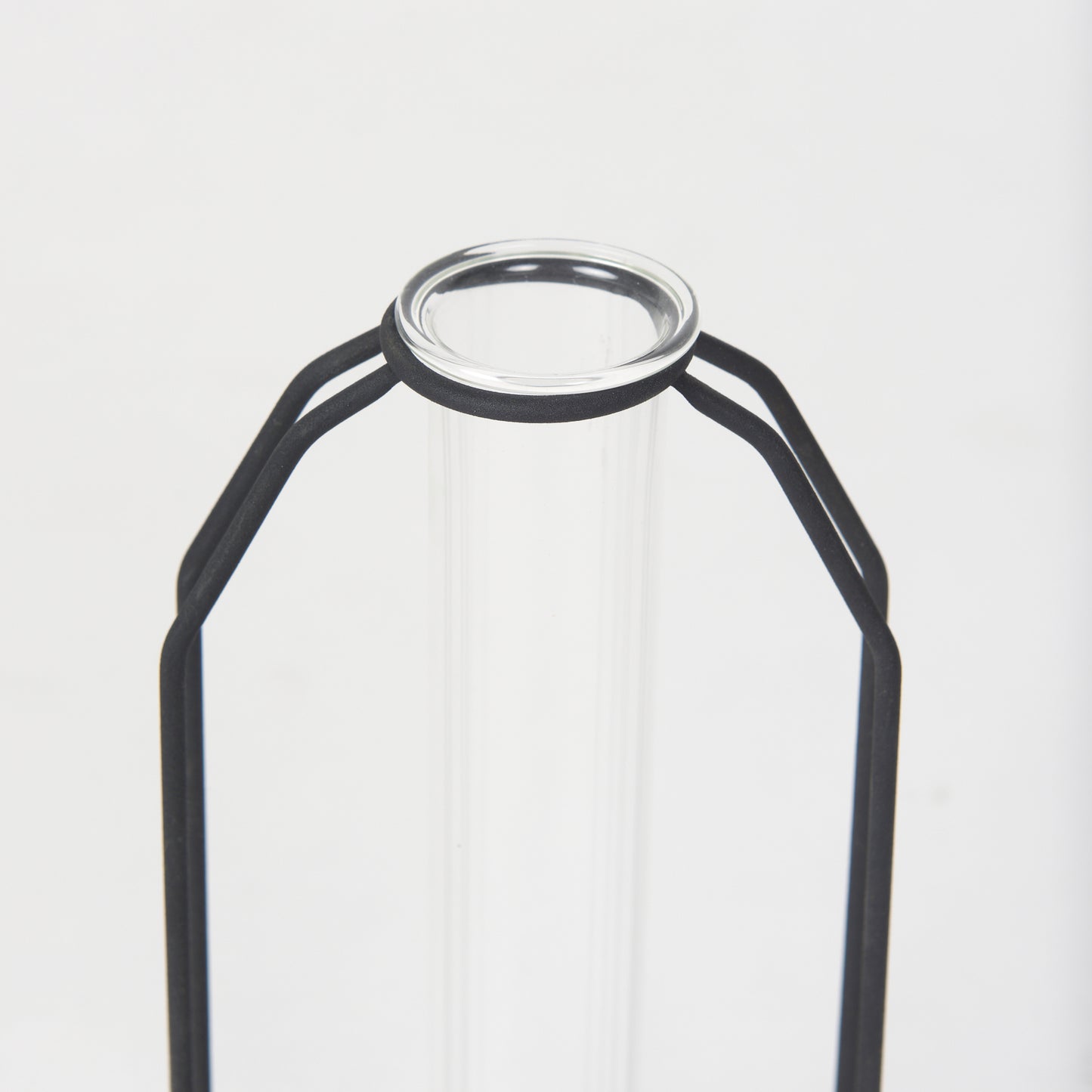 Aria 4.3L x 3.9W x 9.6H Metal and Glass Decorative Accent