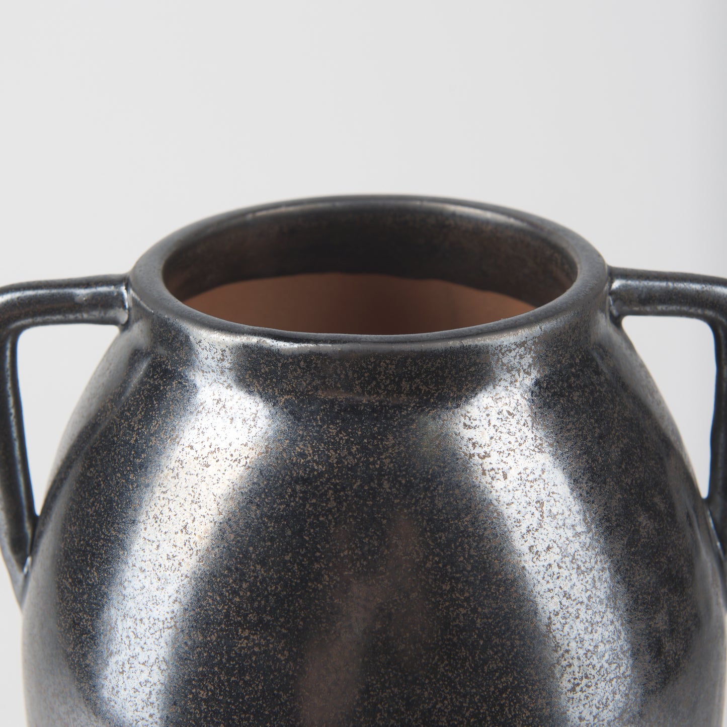 Kora Medium Dark Metallic Double Ear Vase