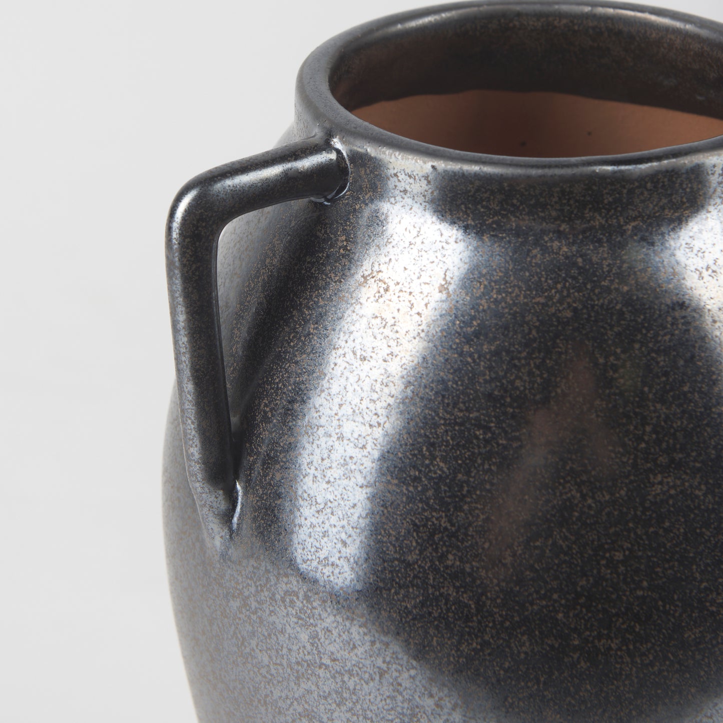 Kora Medium Dark Metallic Double Ear Vase