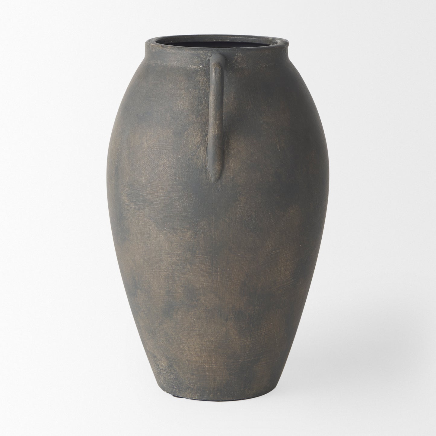 Kilian Medium Brown-Gray Double Ear Vase