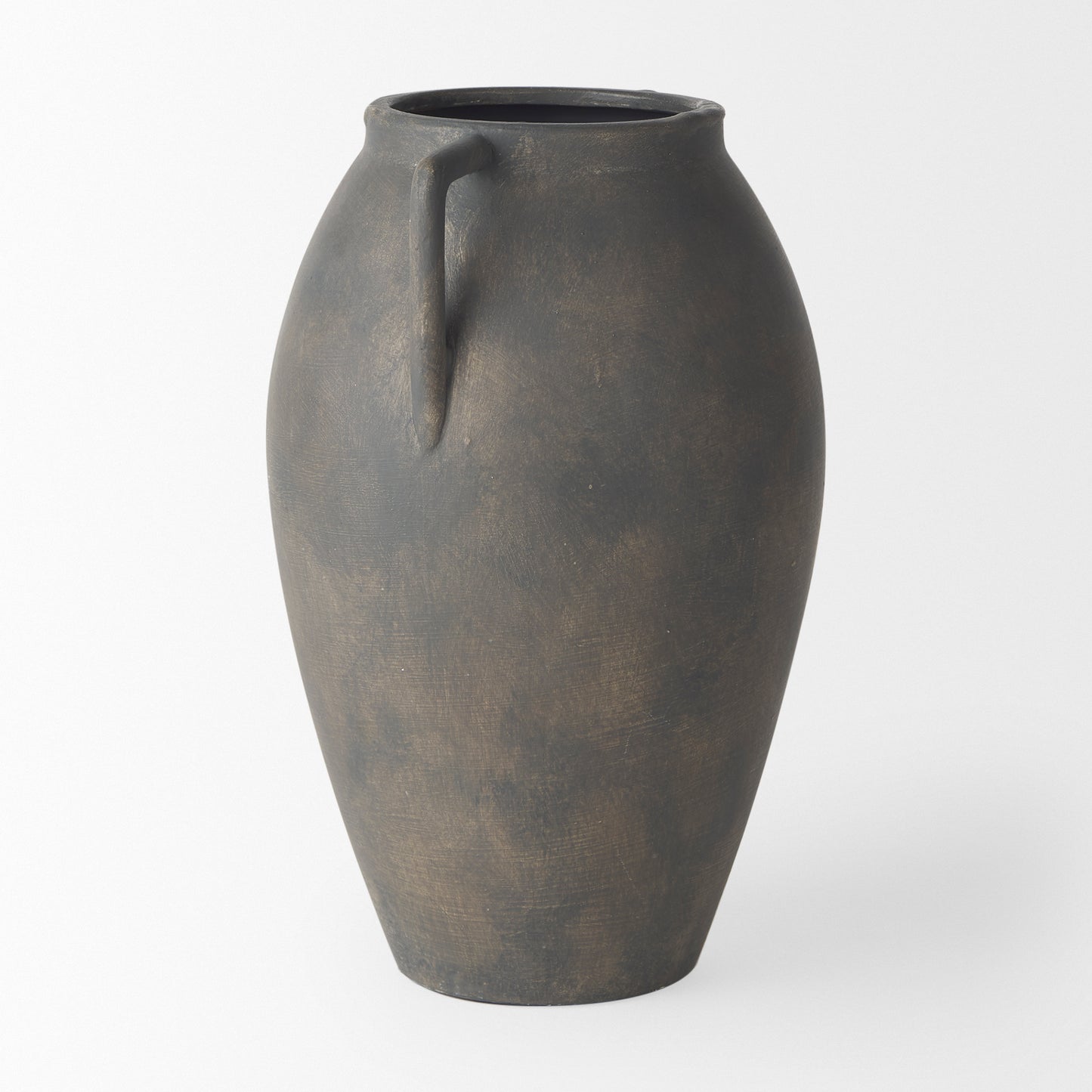 Kilian Medium Brown-Gray Double Ear Vase