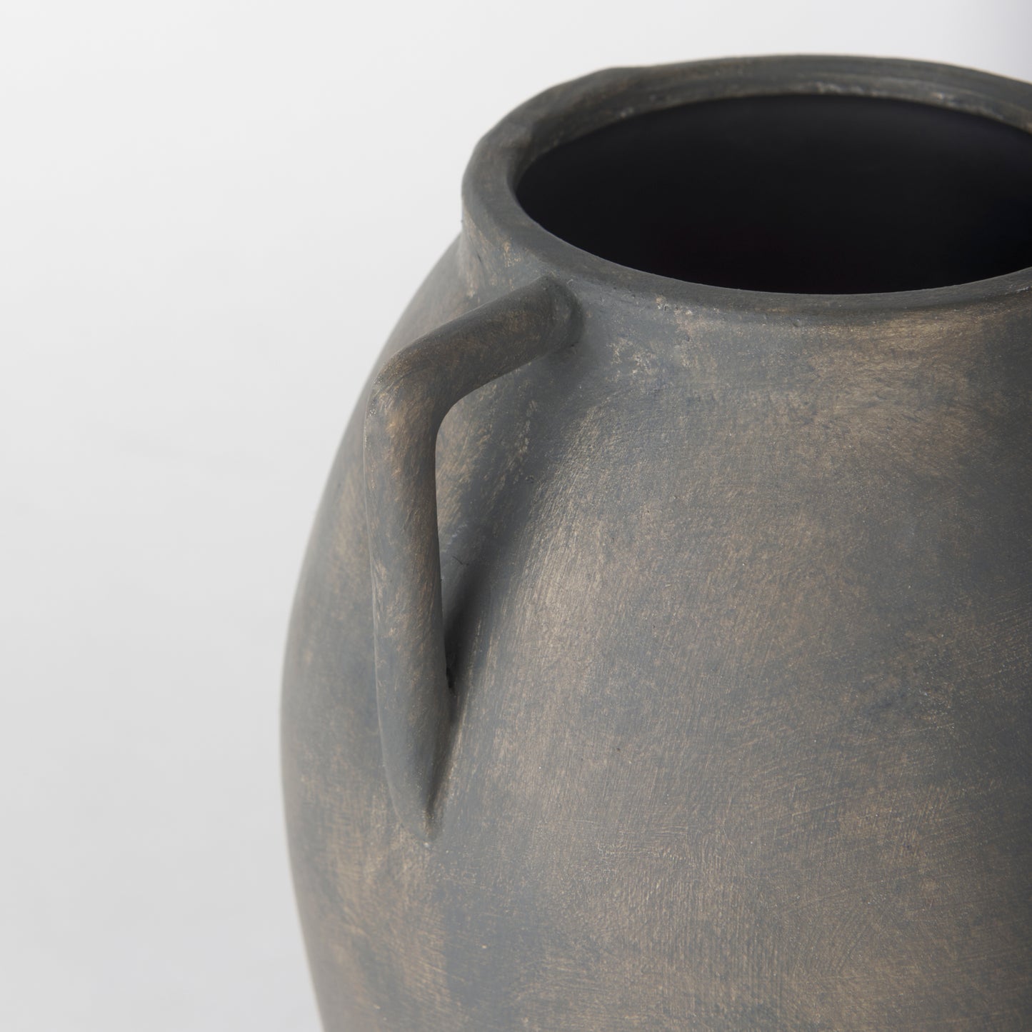 Kilian Medium Brown-Gray Double Ear Vase