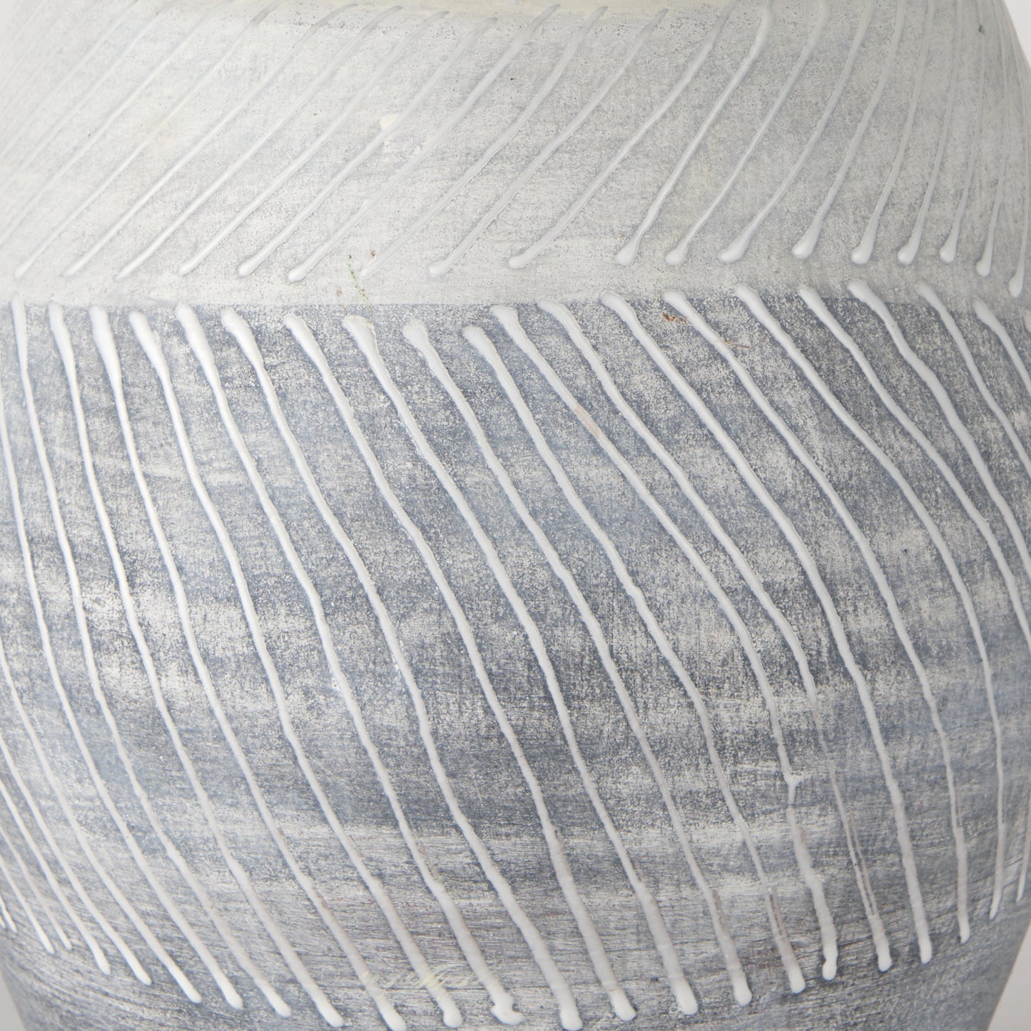 Blume 10H Off-White w/ Gray Textured Vase