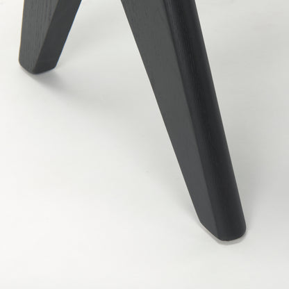 Arvin 59.1L x 17.7W x 18.1H Black Wooden Bench