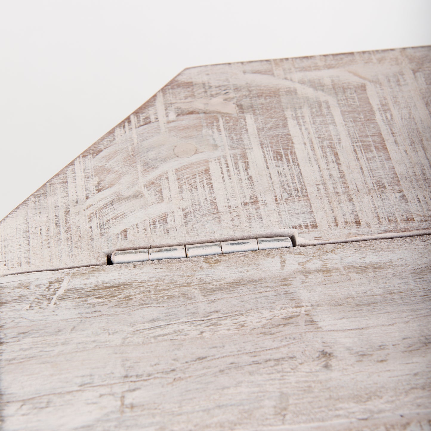 Esagono Octagonal Reclaimed Wood End/Side Table w/ Storage