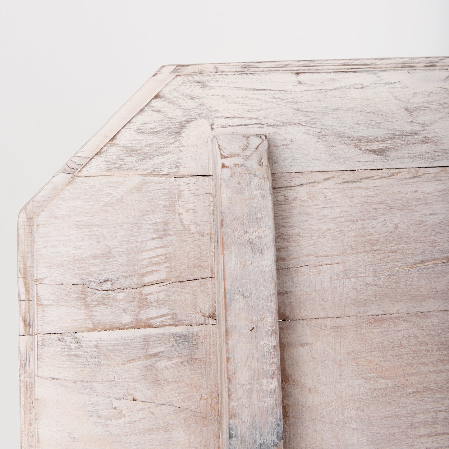 Esagono Octagonal Reclaimed Wood End/Side Table w/ Storage