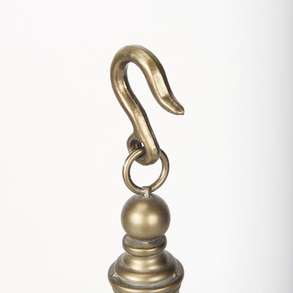 Gerson II Small Cage-Style Gold Metal Candle Holder Lantern