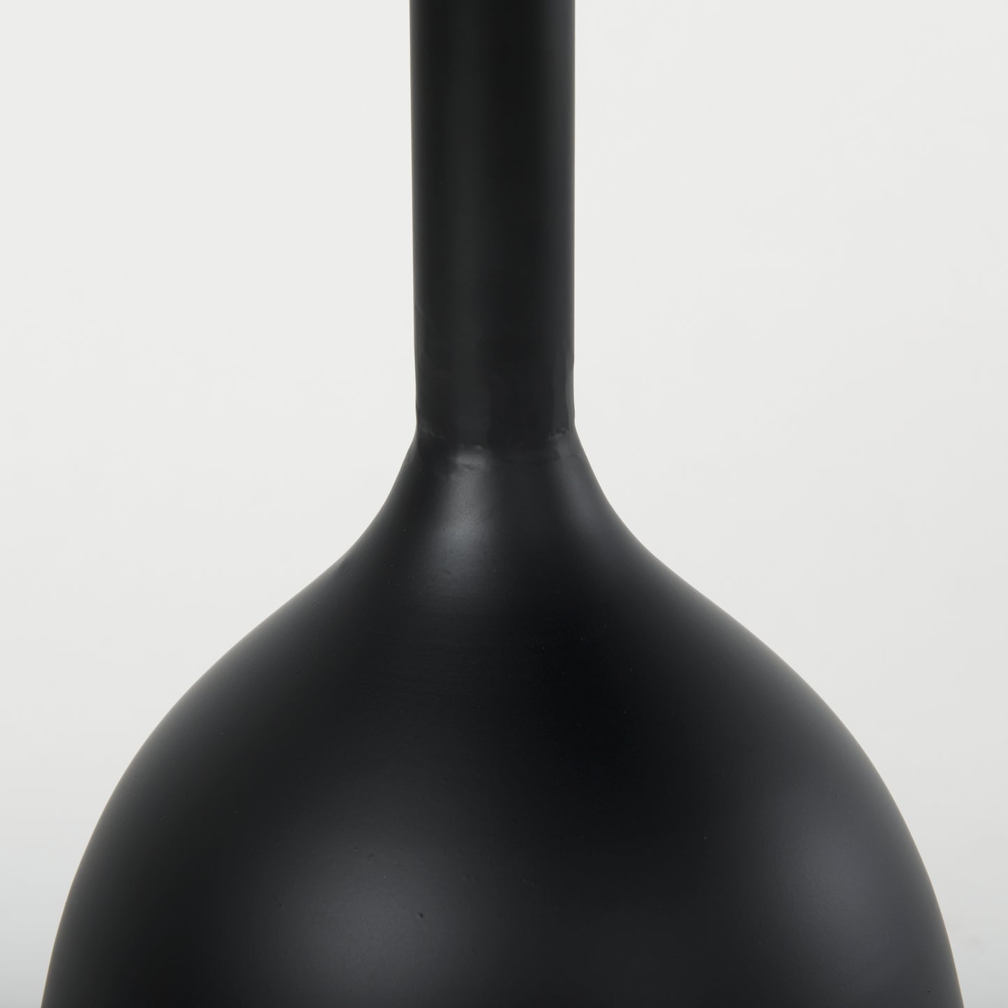 Talulla 16.5L x 16.5W x 19.7H Matte Black Metal Accent Table