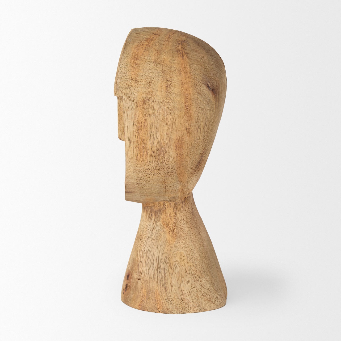 Ivan Medium Wooden Head Sculpture