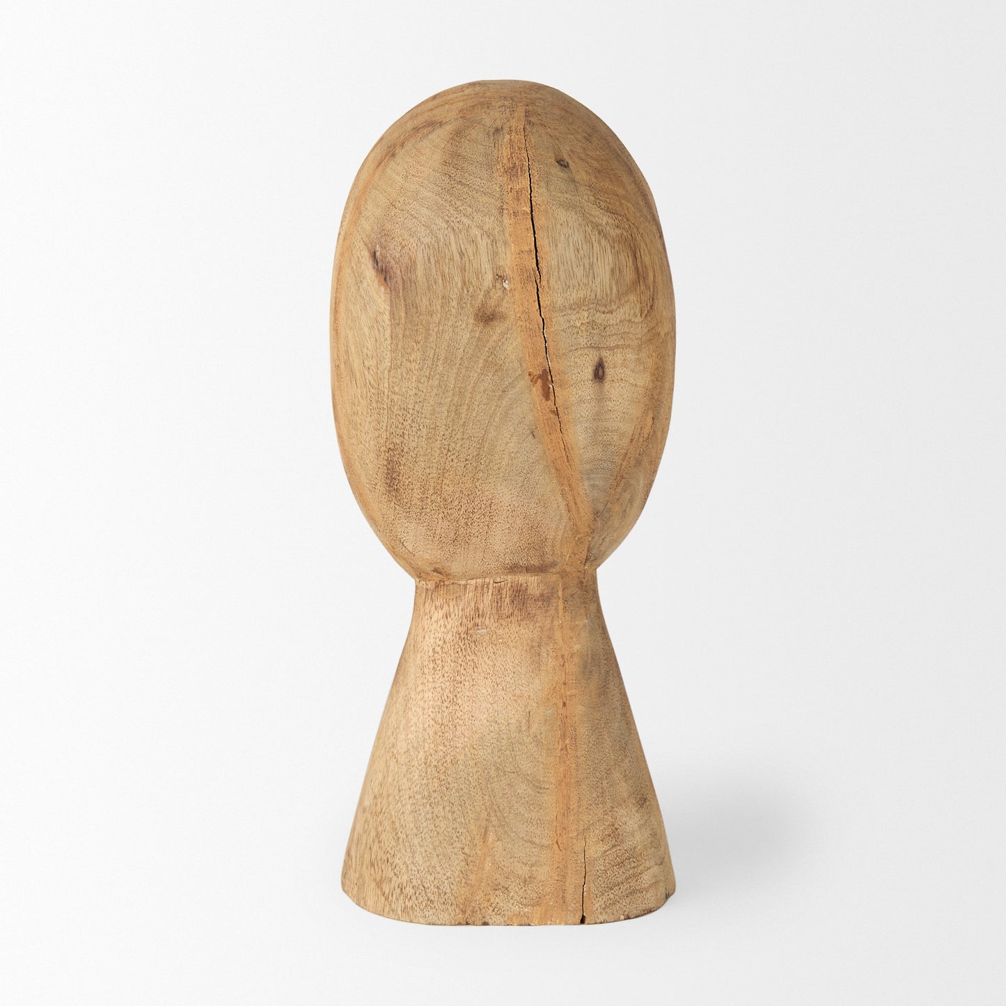 Ivan Medium Wooden Head Sculpture