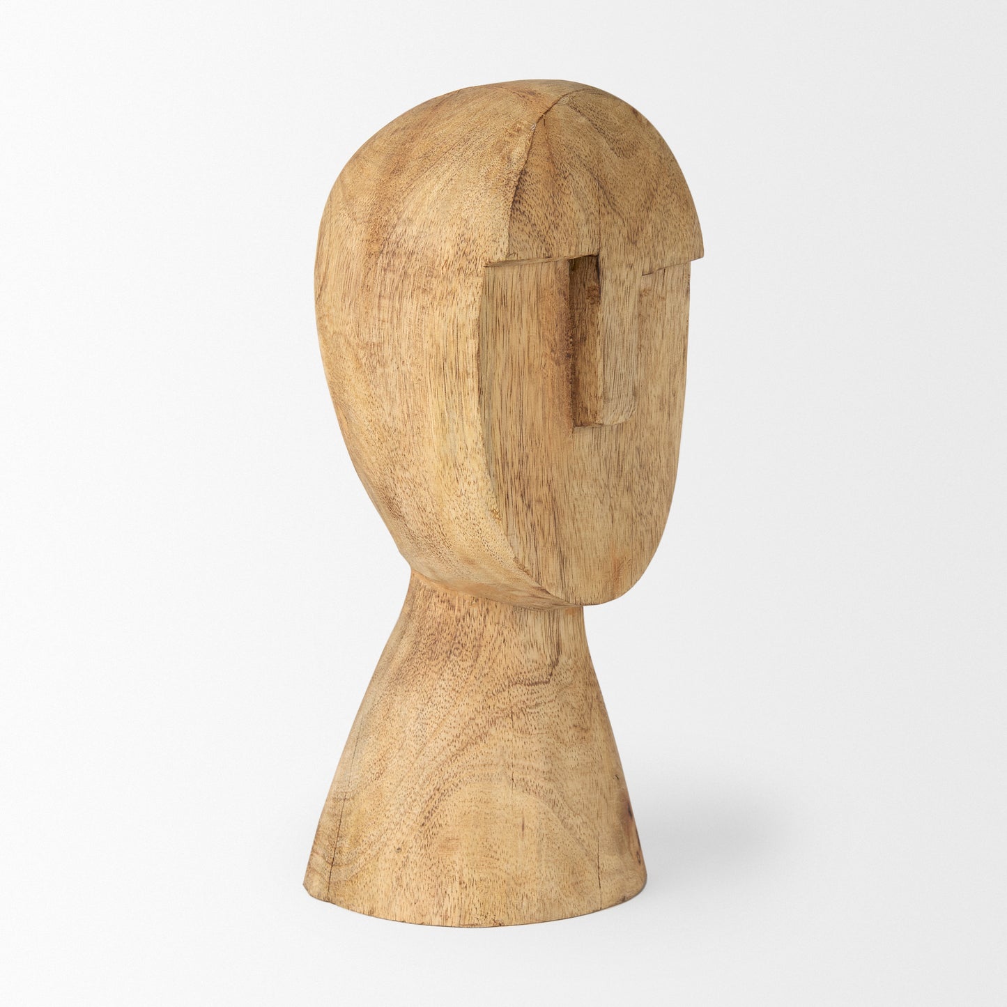 Ivan Medium Wooden Head Sculpture