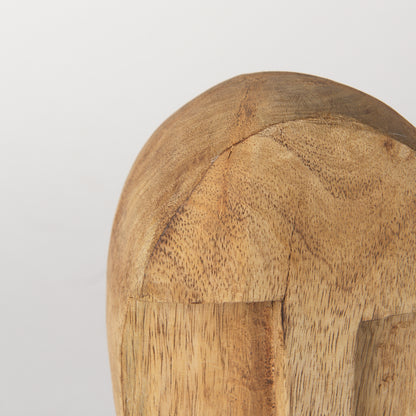 Ivan Medium Wooden Head Sculpture