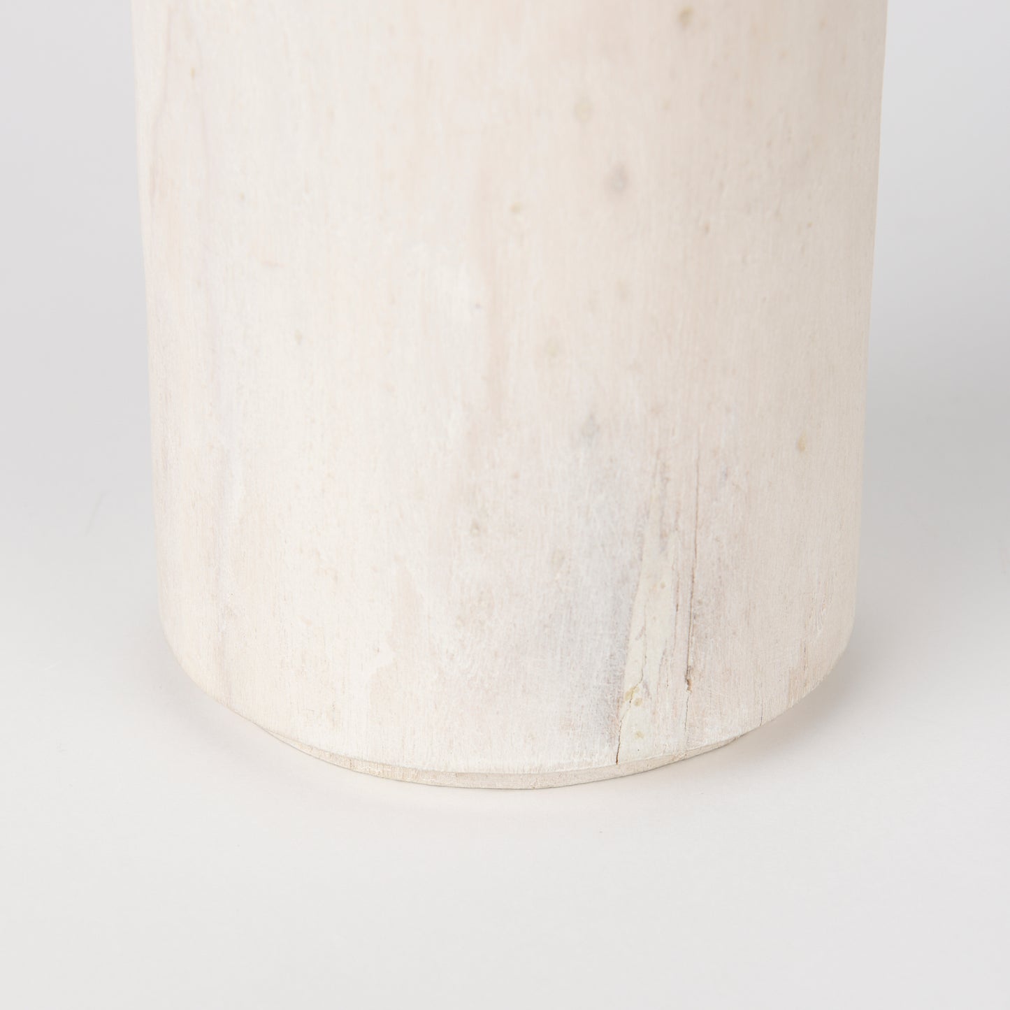 Knox Medium White-Wash Wood Decorative Object