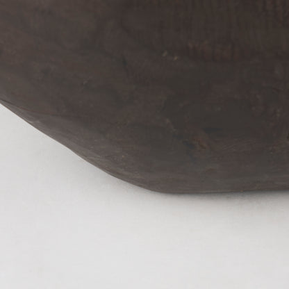 Athena Extra Large Oblong Black-Brown Reclaimed Wood Bowl