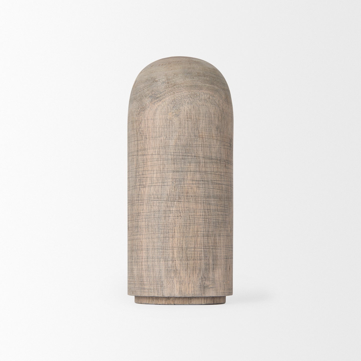 Knox Medium Gray-Wash Wood Decorative Object