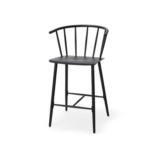 Colin Black Metal Counter Stool